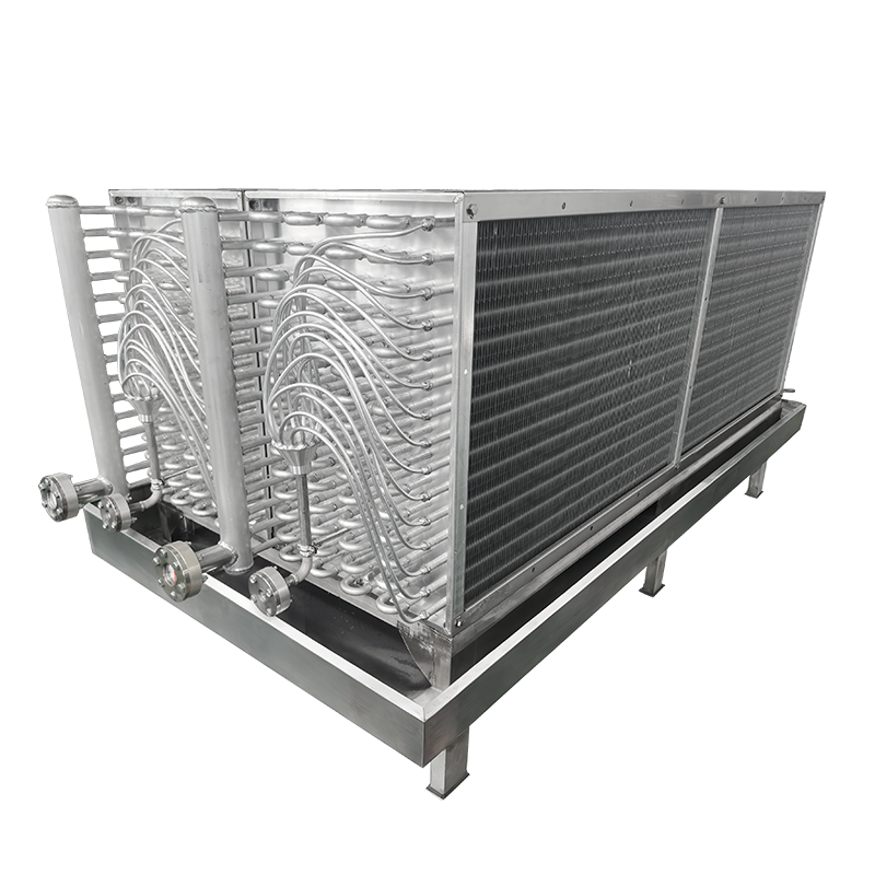 Evaporador congelador de túnel de aletas azuis de amônia com maior eficiência do sistema para a indústria alimentícia