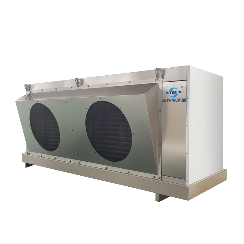 Evaporador industrial do congelador da explosão do esboço oblíquo do desempenho seguro de baixo nível de ruído