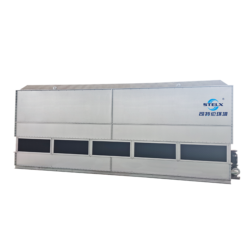 Condensador evaporativo com trocador de calor com eficiência energética de alta qualidade