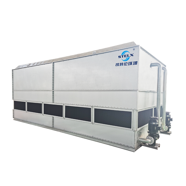 Condensador evaporativo com trocador de calor com eficiência energética de alta qualidade