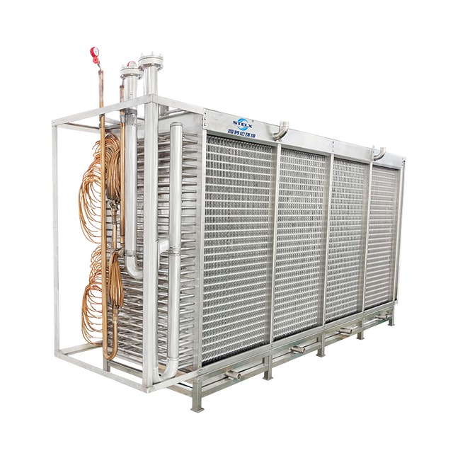 Evaporador IQF de qualidade alimentar de baixa temperatura e pronto para CO2