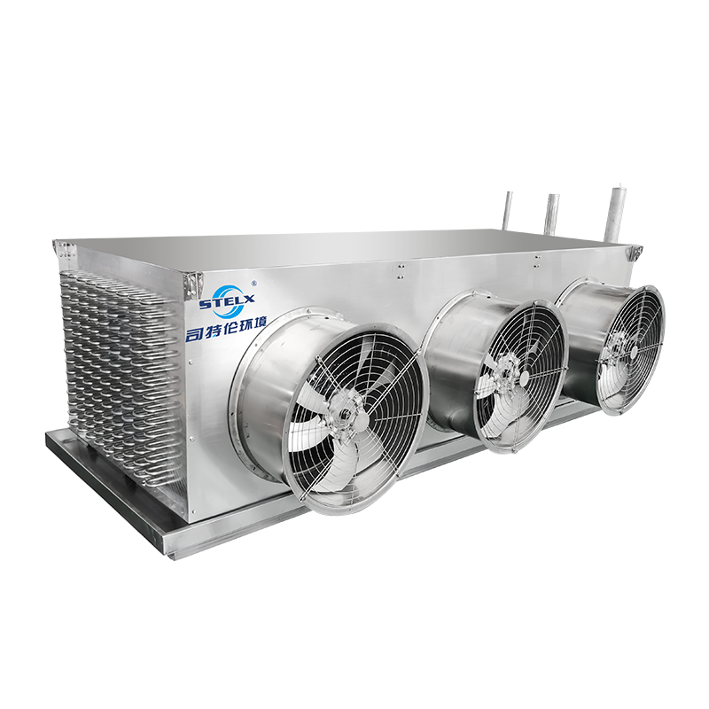 Evaporador congelador de túnel de aletas azuis de amônia com maior eficiência do sistema para a indústria alimentícia