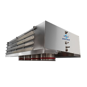 Resfriador de ar de descarga dupla Downdraft montado no teto