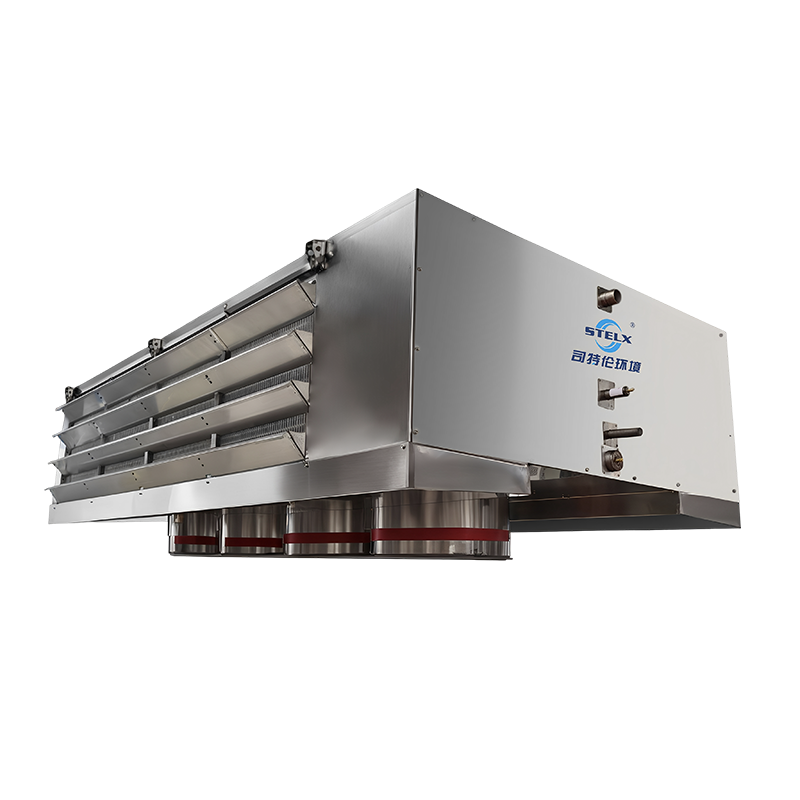 Resfriador de ar de descarga dupla Downdraft montado no teto