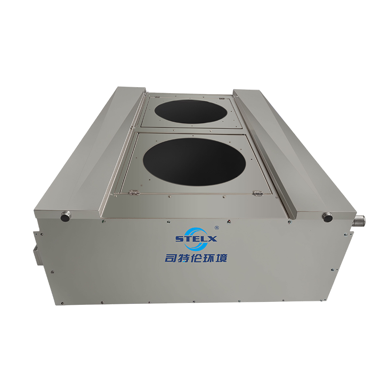 O EC industrial comercial ventila o evaporador duplo do refrigerador de ar da descarga para a fábrica de transformação de produtos alimentares