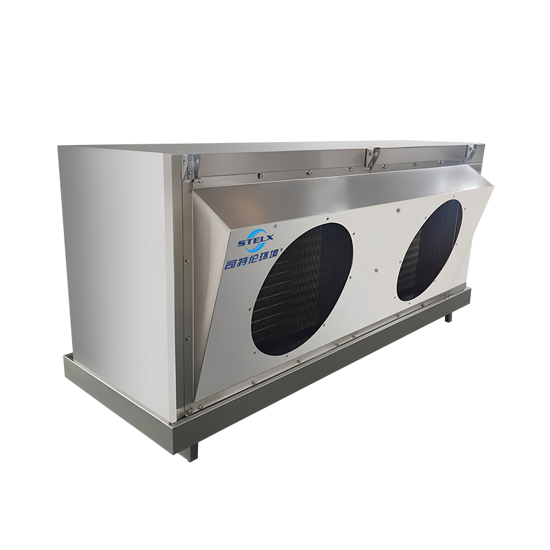 Evaporador industrial do congelador da explosão do esboço oblíquo do desempenho seguro de baixo nível de ruído