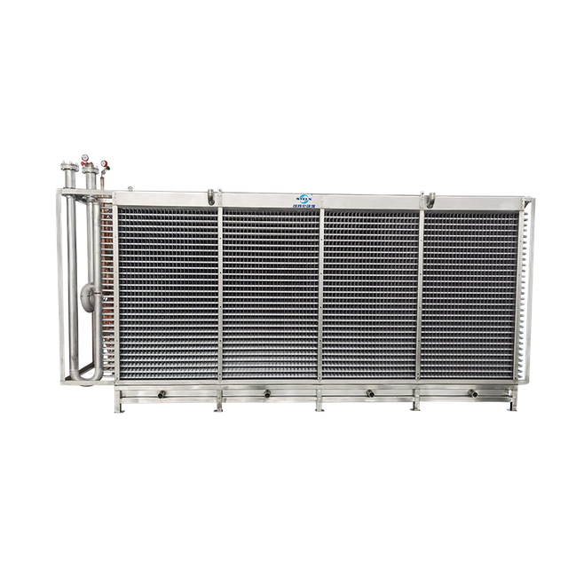 Evaporador IQF de qualidade alimentar de baixa temperatura e pronto para CO2