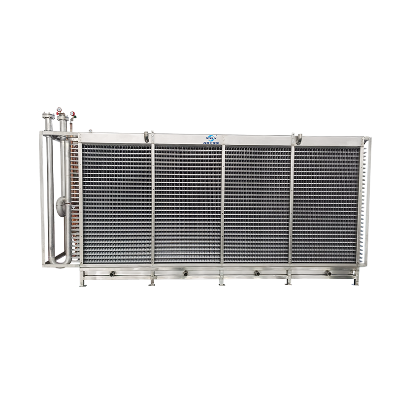 Evaporador IQF de qualidade alimentar de baixa temperatura e pronto para CO2