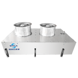 Evaporador de túnel de frutos do mar em espiral vertical com degelo automático