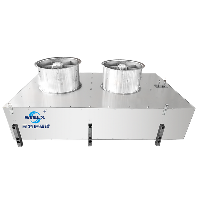 Evaporador de túnel de frutos do mar em espiral vertical com degelo automático