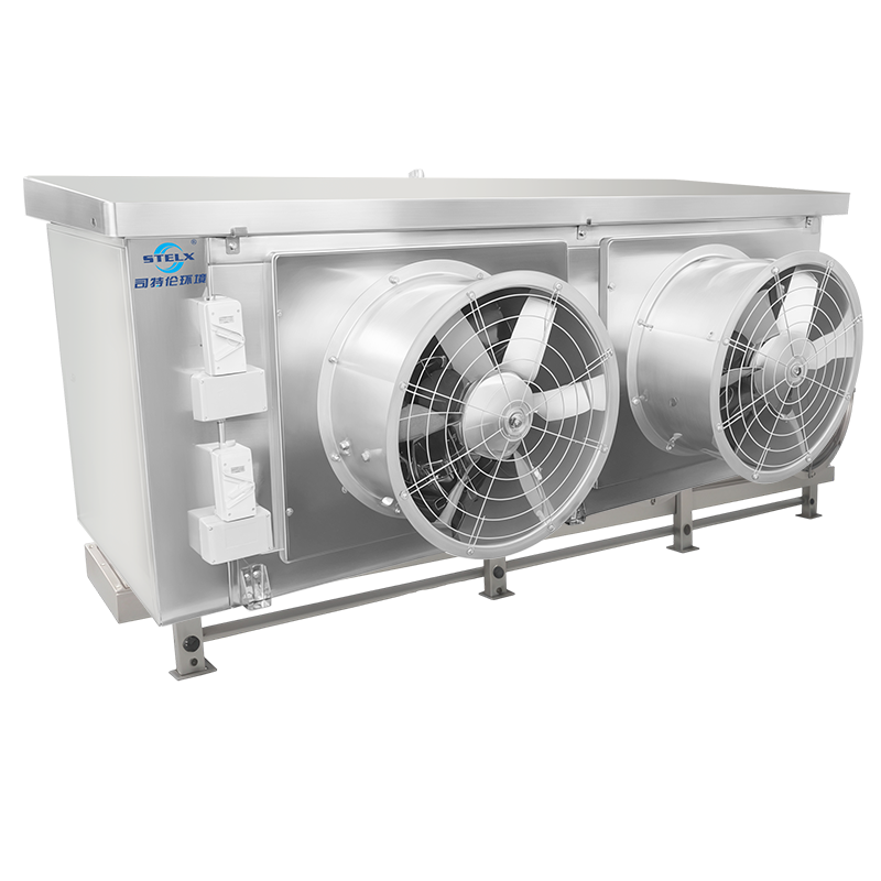 Novo tipo de refrigerador de ar cúbico com bandeja de água alargada e estrutura protetora